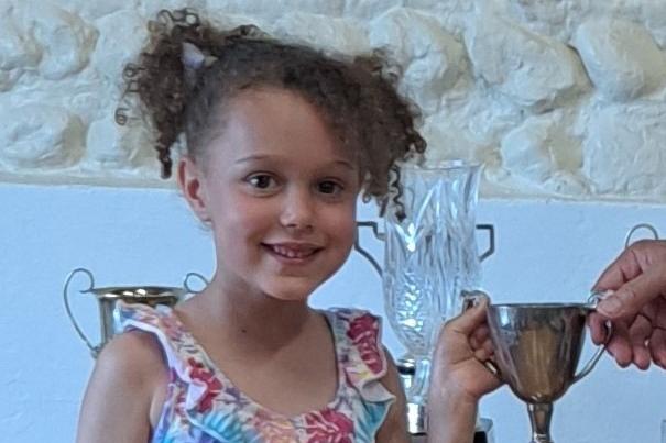Paige Joseph won the Medhurst Trophy for the child gaining the most points
