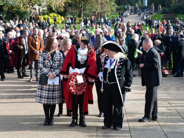 Hastings Remembrance service in Alexandra Park. Photo by Frank Copper