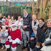Young families, supported by YMCA Sussex, visit Father Christmas