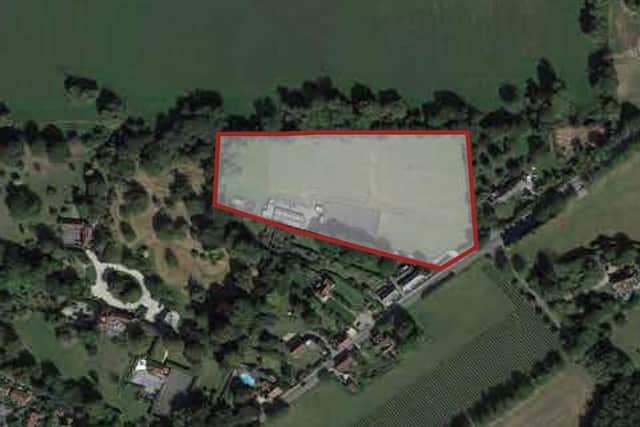 Plans to demolish a stables in Halnaker and replace it with 26 homes have been submitted to Chichester District Council. Image: B.Yond Homes Ltd
