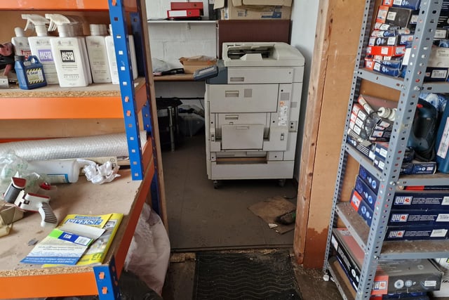 Several businesses and industrial units suffered flooding and contamination by effluent following the burst sewer on October 18 in Bulverhythe, St Leonards. Picture: Contributed