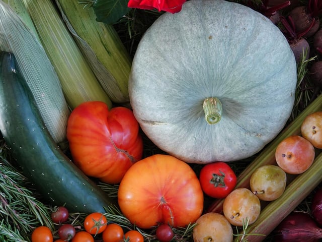 One of the entries for the basket of mixed produce