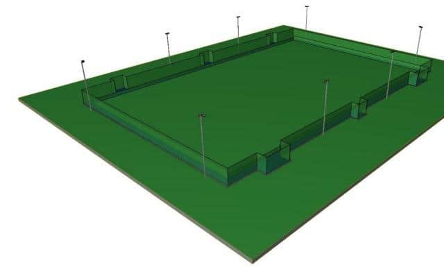 New Davison CE High School for Girls 3G Sports Pitch Model (Credit: WBC planning portal)