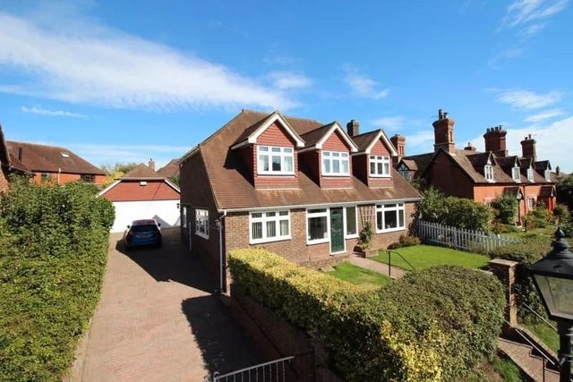 Zoopla said: "This substantial detached family home sits proudly in an elevated position in the heart of Wadhurst village enjoying bright and spacious living accommodation throughout." Guide price £820,000. Picture from Zoopla