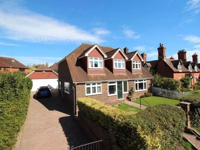 Zoopla said: "This substantial detached family home sits proudly in an elevated position in the heart of Wadhurst village enjoying bright and spacious living accommodation throughout." Guide price £820,000. Picture from Zoopla