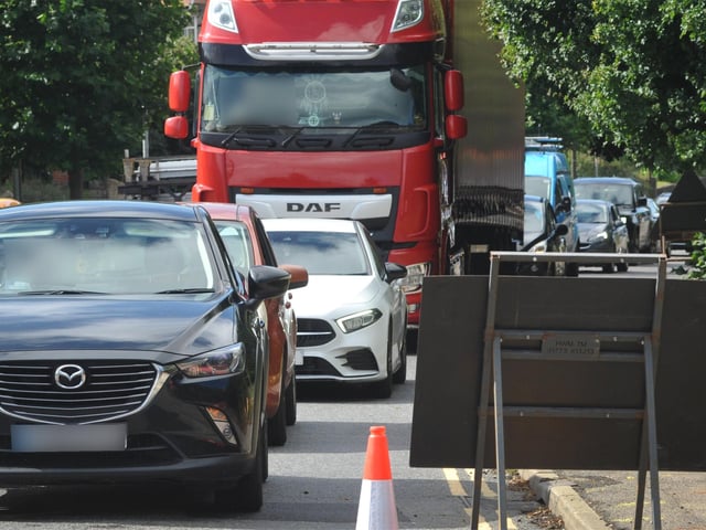 Work begins on the long-delayed Queensway Gateway building project in St Leonards. Photo taken on September 3. A21 Sedlescombe Road North.