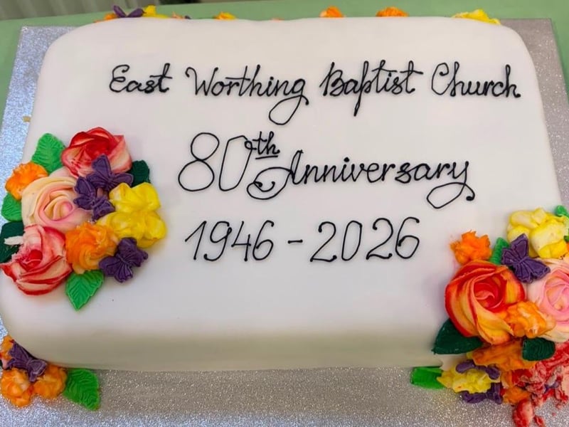 The beautiful anniversary cake