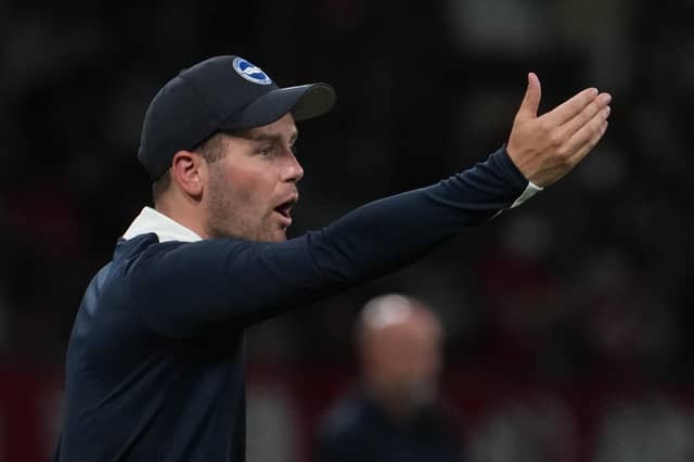 Fabian Hürzeler, coach of Brighton, will contest his first Premier League match at the Amex Stadium against Manchester United