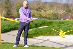 Tim Allen, Cowdray's Director of Golf, declares the course open after an extensive redesign project | Picture supplied by Cowdray Park