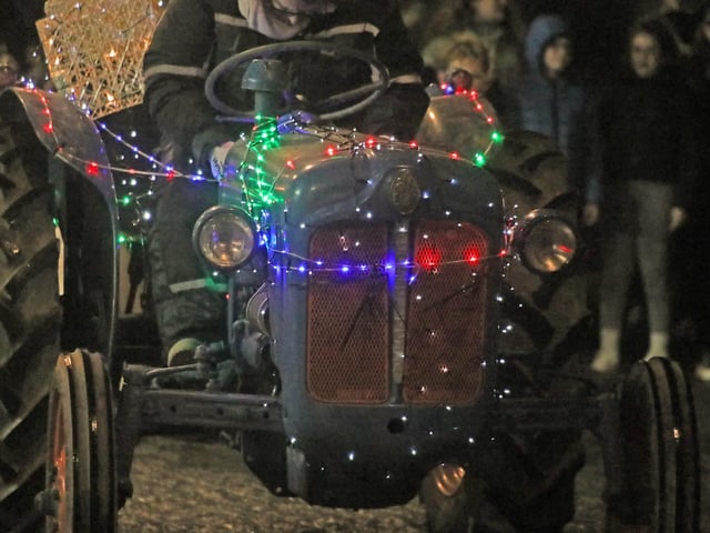 The Christmas Tractor Run 2024 leaving Hastings Old Town on December 21. Photo by Roberts Photographic.