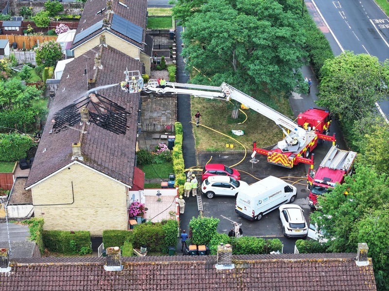 Firefighters were called to Thatcher Close, in the Southgate area of the town, in the early hours of Saturday (June 27) – after reports of a fire involving a property.