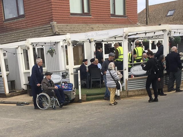 Actor Michael Caine was spotted in Camber Sands this week as part of filming for his latest movie, The Great Escaper. Picture by Lynney Hurring