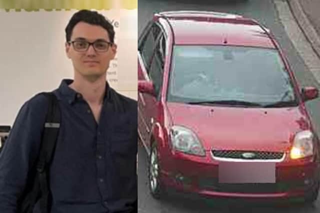 Police said Christopher ‘may have travelled’ in a red Ford Fiesta. Photo: Sussex Police