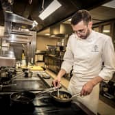 Award-winning chef Ben Wilkinson at The Pass, South Lodge Hotel, Lower Beeding