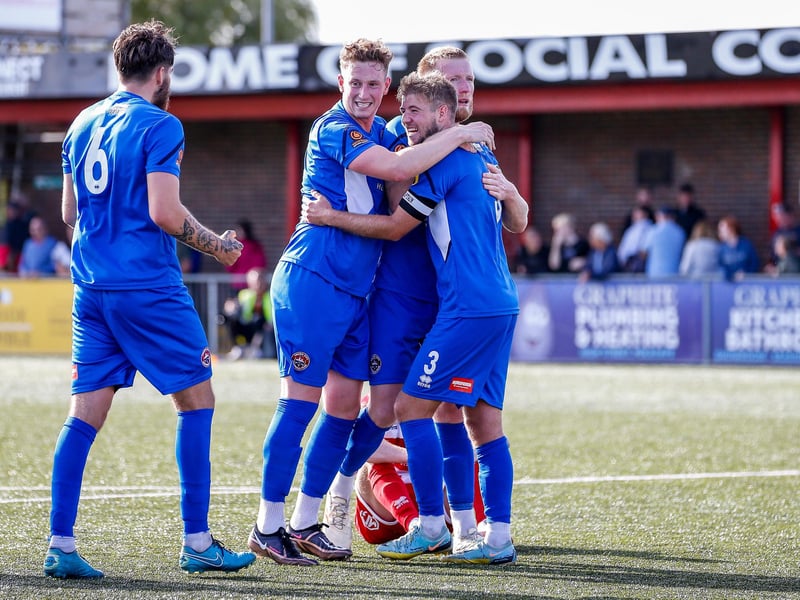 Action from Eastbourne Borough v Truro City in the National League South