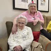 Celebrations at the care home.