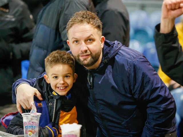 Mansfield Town fans ahead of the 2-1 win over Exeter City.