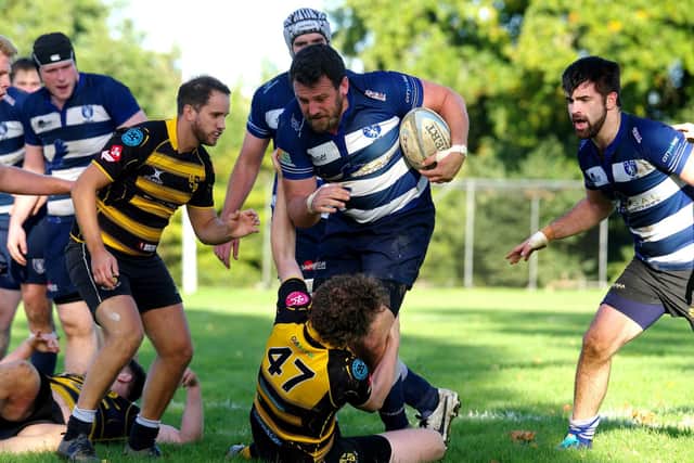Lewes RFC seconds in action against Hellingly | Picture: Danny Simpson