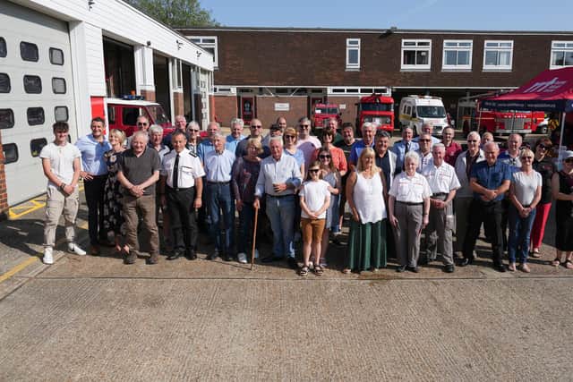 Horsham fire station in Hurst Road holds a final get together. Photo by Eddie Mitchell