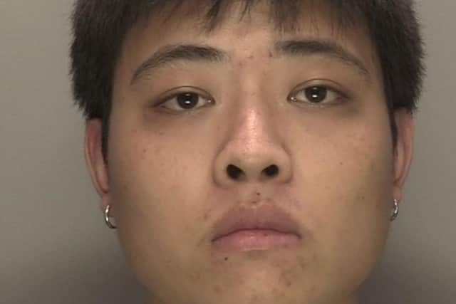 Sussex Police are searching for Jie Lin, 21, who is wanted on recall to prison. Picture courtesy of Sussex Police