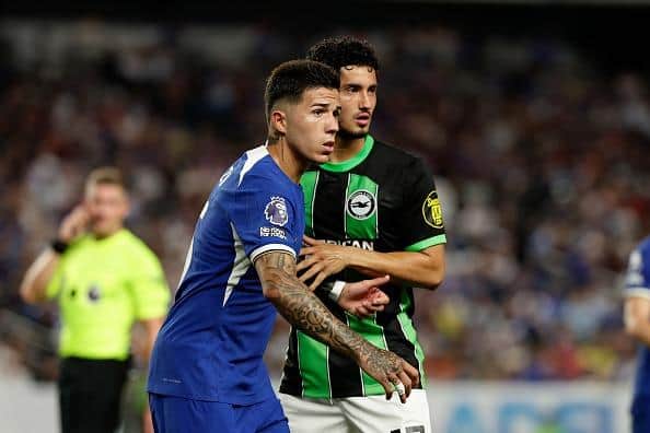 Steven Alzate of Brighton & Hove Albion featured in the Premier League Summer Series