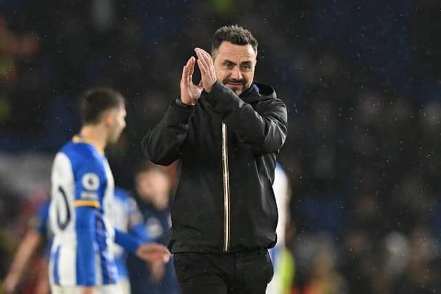 Brighton's Italian head coach Roberto De Zerbi wants to add to his squad this January transfer window