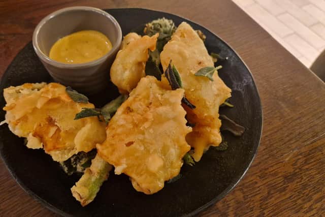 Tenderstem and squash tempura at Wahaca