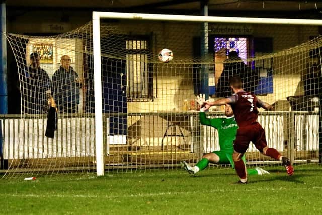 Little Common score at Crowborough - where they lost 6-4 - in midweek, and they're on the road again this weekend in the FA Vase | Picture: Joe Knight