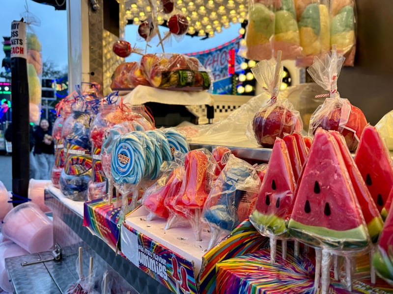 Chichester’s annual Sloe Fair returned to Northgate car park on Tuesday (October 20), bringing a colourful collection of funfair rides to the city.