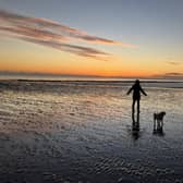 Stunning sunset at Felpham Beach, near Bognor Regis, West Sussex, at low tide - December, 2022. Photos: Gary Shipton
