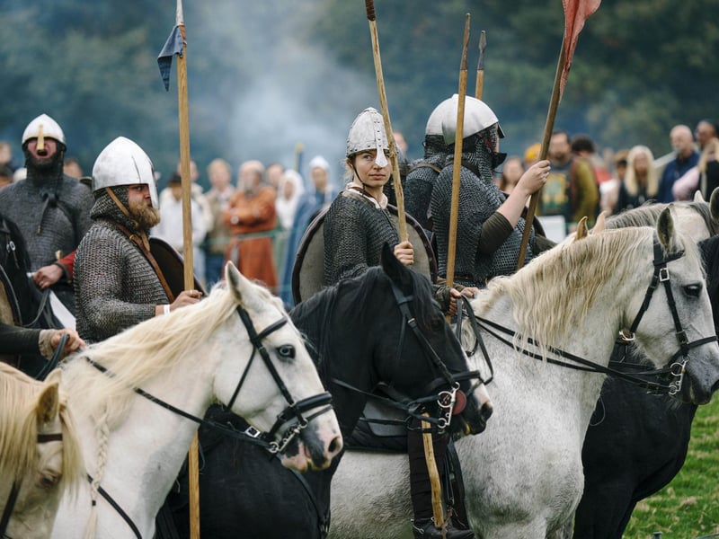 Battle of Hastings reenactment at Battle Abbey 2025. Pic supplied by Tom Arber/English Heritage.