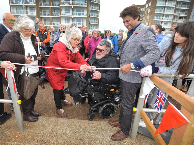 The soft opening of Bexhill Beach Garden on November 9 2024.
