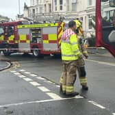 Four fire crews were called to Cavendish Place in Eastbourne shortly before 12pm on Saturday (December 9) following reports of a fire at a house in multiple occupation (HMO).