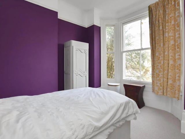 The large airy bedroom