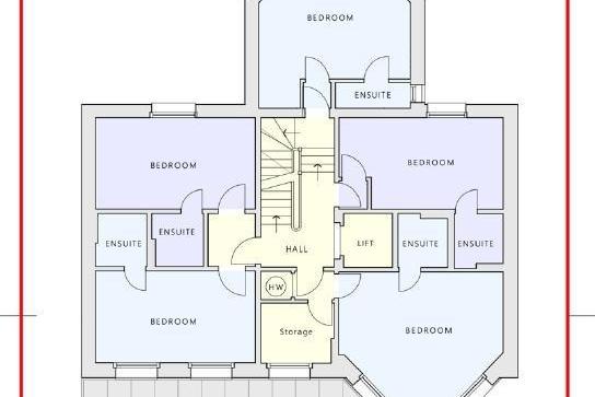 Proposed second floor plan.