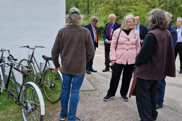 The Lord-Lieutenant of West Sussex, Lady Emma Barnard, was given a tour of Amberley Museum on Friday, May 3, before presenting the King’s Award for Voluntary Service