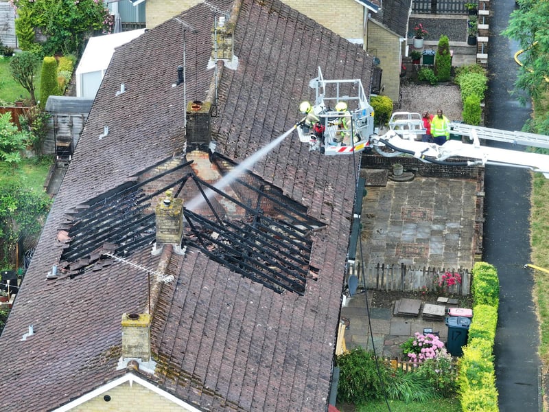 Firefighters were called to Thatcher Close, in the Southgate area of the town, in the early hours of Saturday (June 27) – after reports of a fire involving a property.