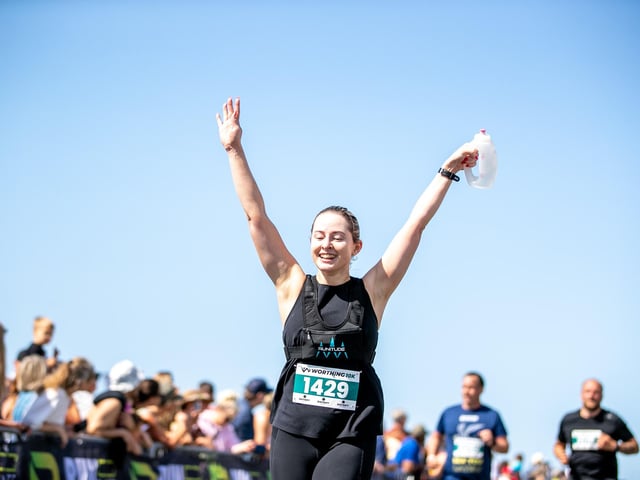 Images from a sun-baked Worthing 10k