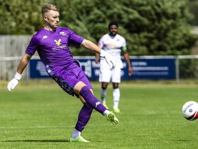 Action from the pre-season friendly between Peacehaven & TYelscombe FC and Lewes FC, July 2023