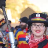 Willemina Hinton will be walking from Lewes to Hastings in her bonfire outfit