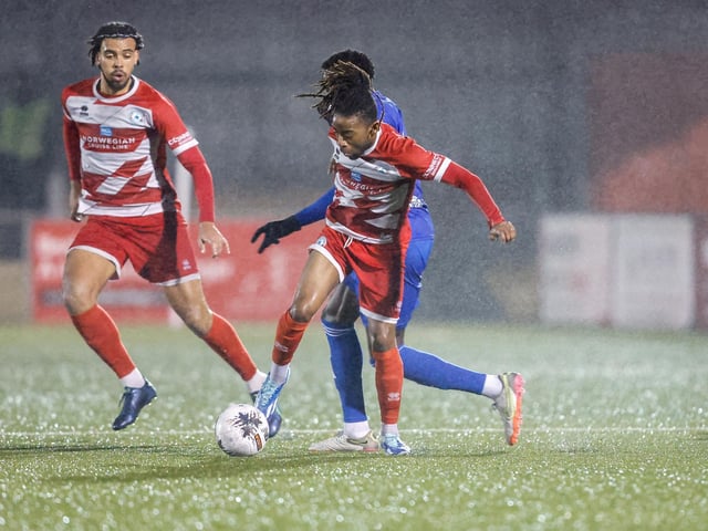 Action from Eastbourne Borough v Aveley