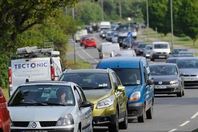 AA Traffic News said there were reports of a 'traffic problem' on the Shoreham By-Pass