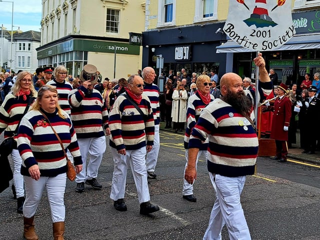 Eastbourne Remembrance service. Picture by Bob Newton