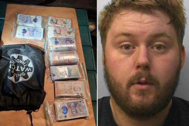 £147,000 worth of drugs and cash seized from Worthing drug dealer (photo from Sussex Police)