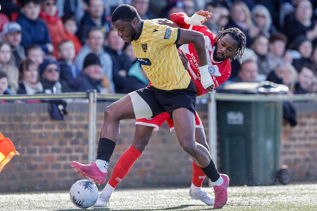 Action from Eastbourne Borough's 5-1 home loss to Maidstone in the National League South