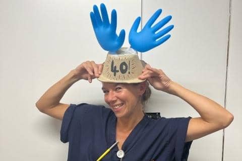 Once the principal costume maker for megastars of the silver screen, Liberty Webb is now a midwife at the Royal Sussex County Hospital. Photo: University Hospitals Sussex NHS Foundation Trust
