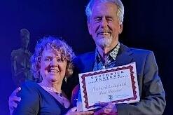 President Debbie Creissen and best director award winner Richard Lindfield