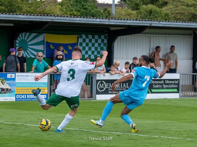 Action from Bognor Regis Town v Potters Bar Town in the Isthmian premier division | Pictures: Tevor Staff