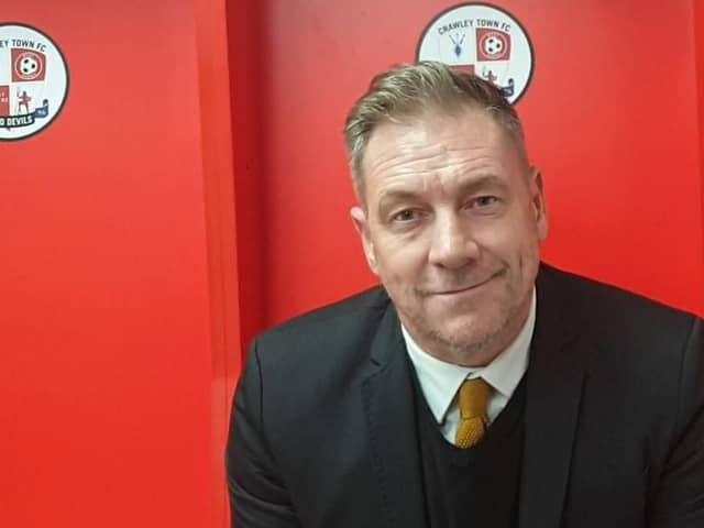 Crawley Town boss Scott Lindsey when he joined the club in January 2023 | Picture: Mark Dunford