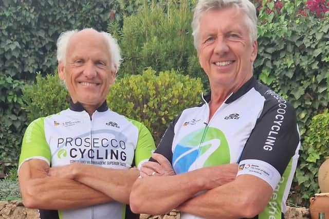 Two friends from Walberton are set to take off on a 1,000 mile charity bike ride to a town in Northern Italy in aid of a local charity.